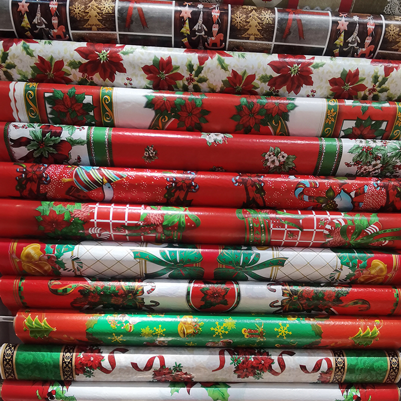 PVC Table Clothes Cover Rolls Vinyl Tablecloth Sheet Oilcloth With Designs For Plastic Christmas Wedding Ramadan Dining Film
