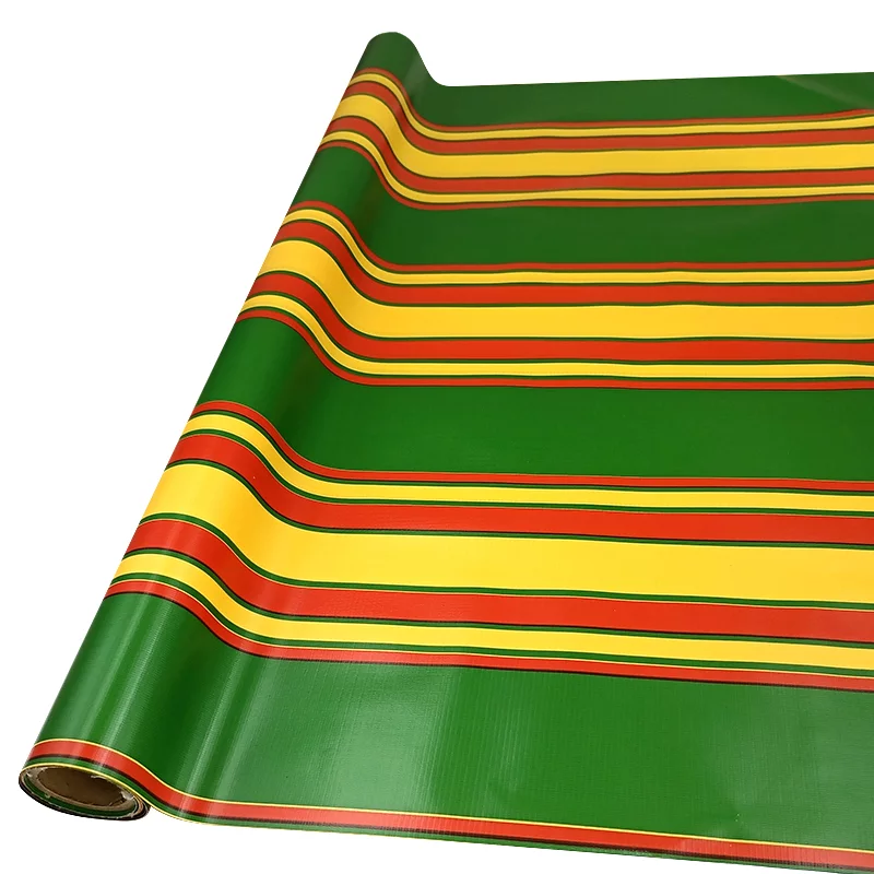 Bache Tarpaulin Fabric For Tent Lkw Plane Gestreift Nylon Roll PVC Stripe Printed Tarp Terrace Cushions Bag Coated Stock Lot