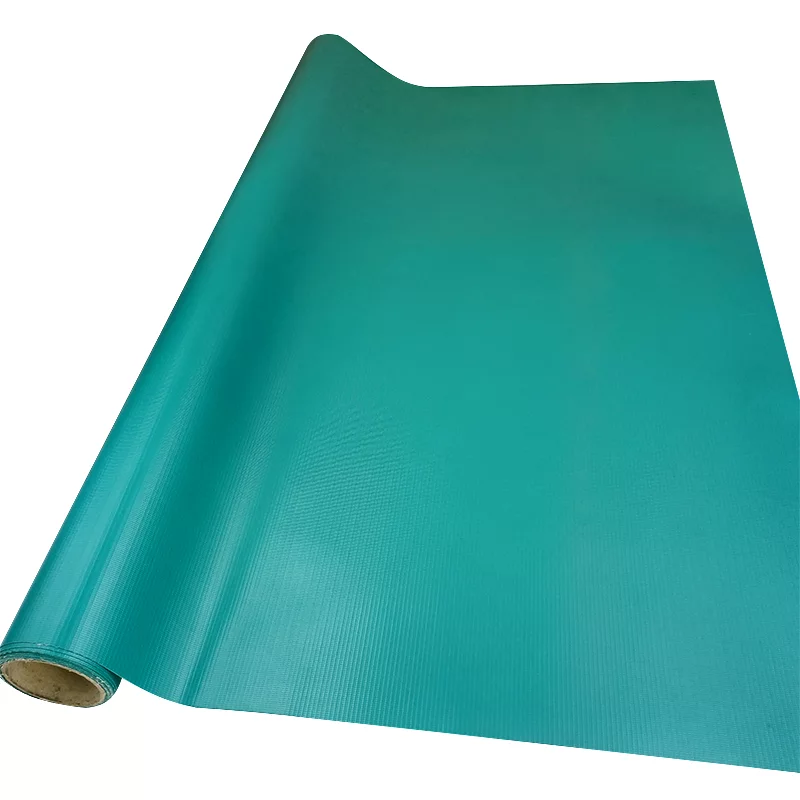 Coated Tarpaulin Stock Waterproof PVC Vinyle Blanc Awning Tent Cover Garden Table Type Fabric For Vietnam Lkw Plane