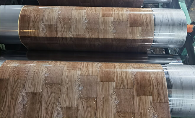 producing pvc flooring in flagles plastic factory