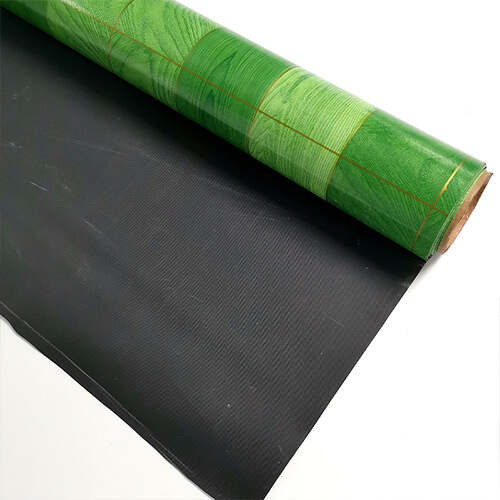 0.32mm-1.2mm PVC Flooring Roll with Gery/ Black Plastic Backing