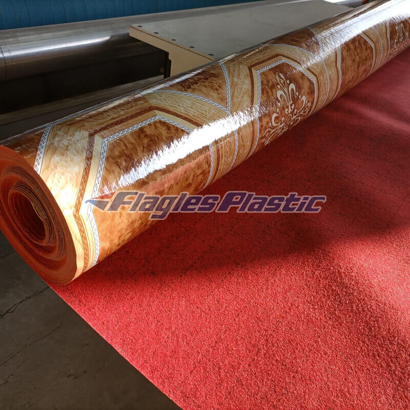 70g Felt Back PET PVC Flooring Roll